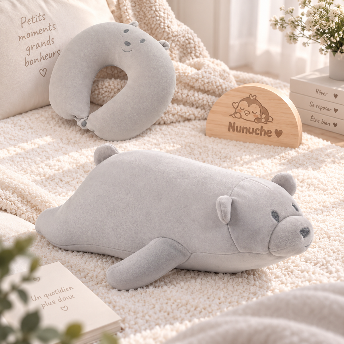 Coussin 2 en 1 Animaux