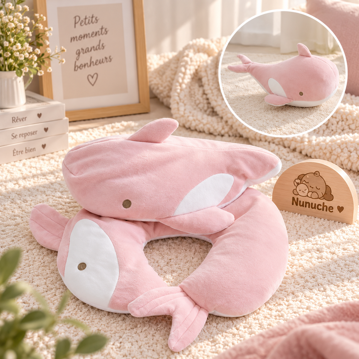 Coussin 2 en 1 Animaux