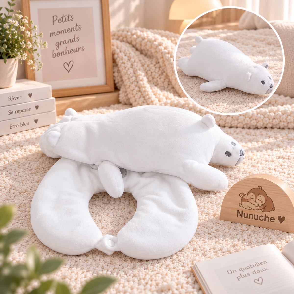 Coussin 2 en 1 Animaux